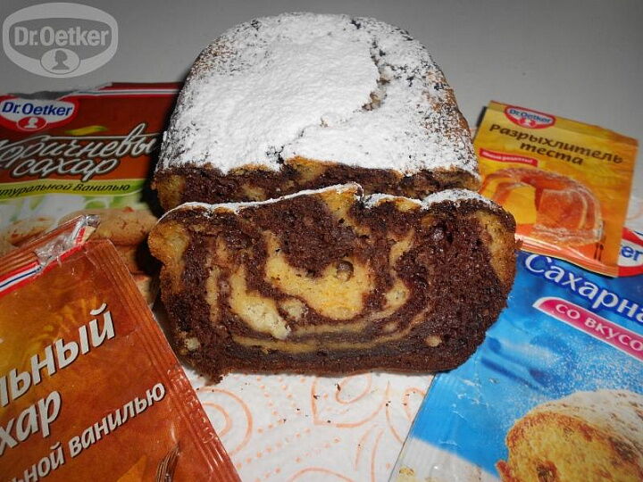 Шоколадно-тыквенный кекс фото