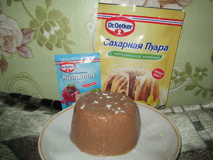 Шоколадное желе фото