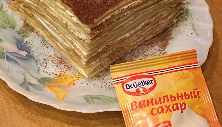 Блинный торт Тирамису