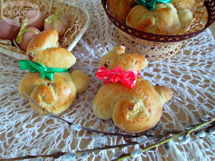 Пасхальные зайчики за 15минут фото рецепта