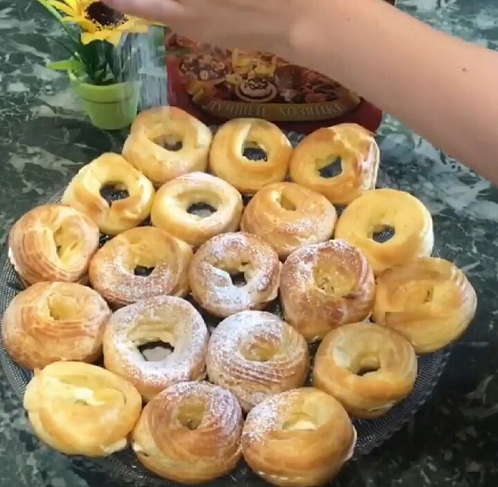 Нежные творожные кольца  фото
