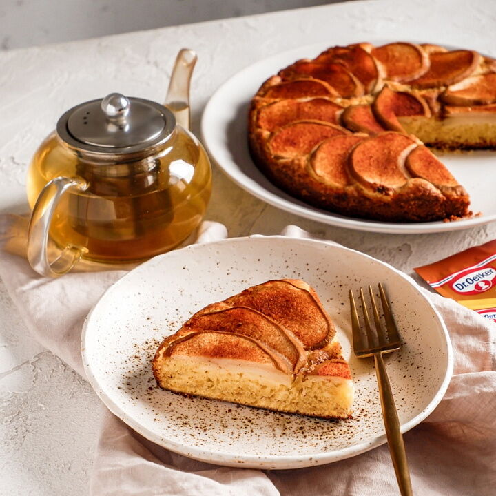 Датский пирог с грушами фото