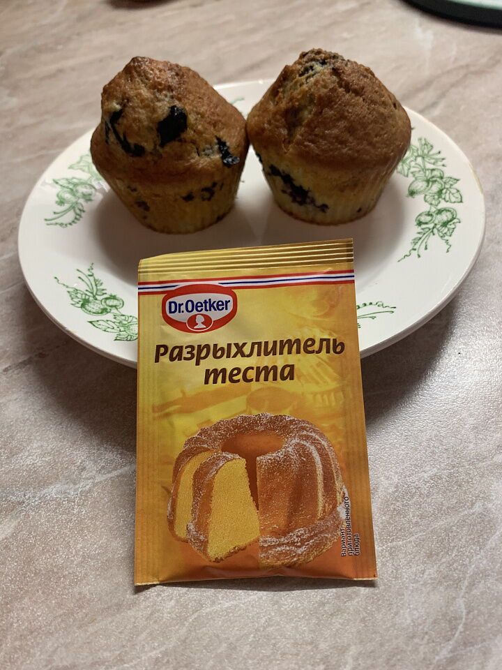 Черничные кексы фото