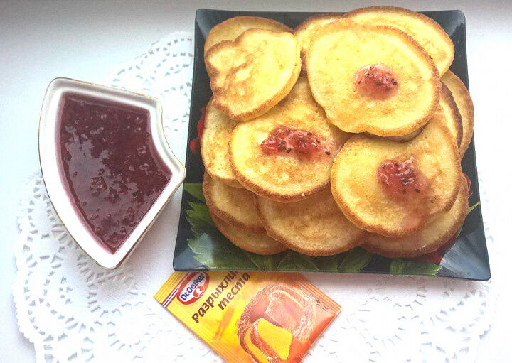 Пышные оладушки фото рецепта