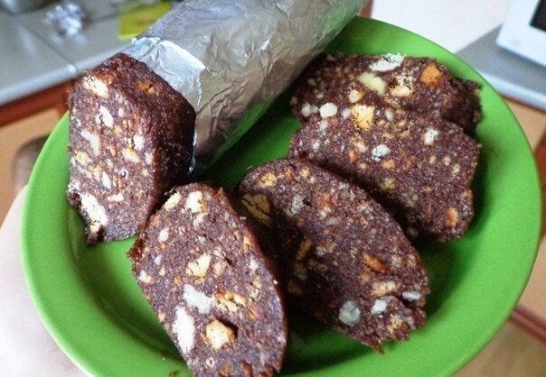 Сладкая колбаса фото