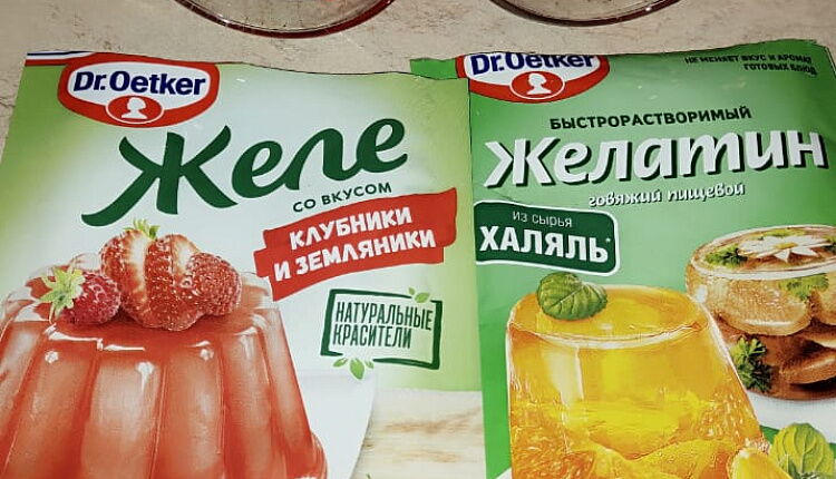 Желе из малины
