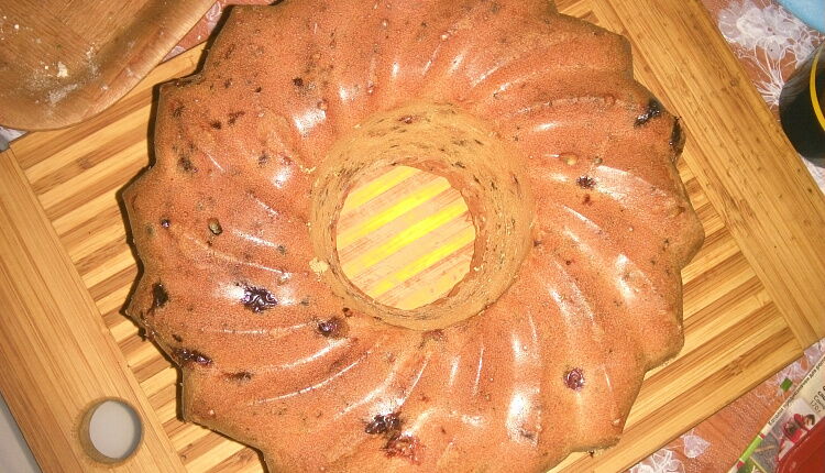 Кекс с ягодами