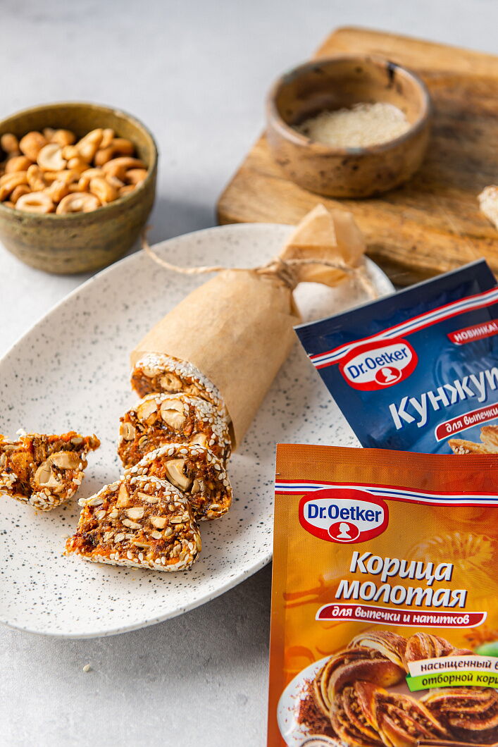 Финиковая колбаса фото