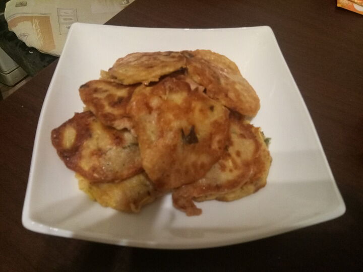 Кабачковые оладьи фото