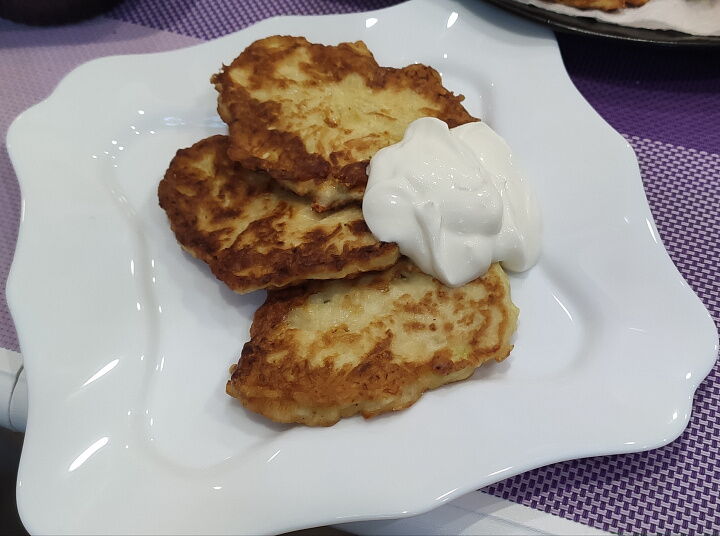 Кабачковые оладушки фото