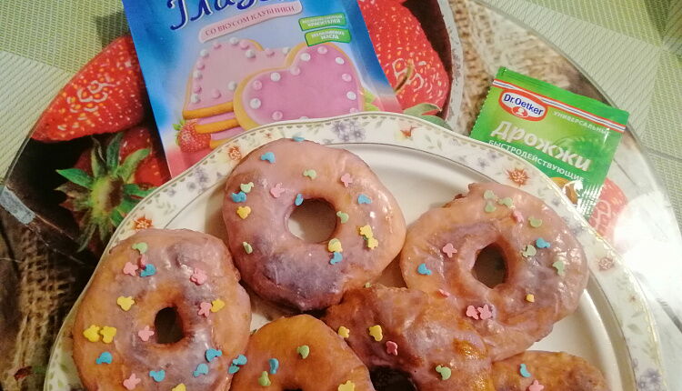 Пончики с глазурью