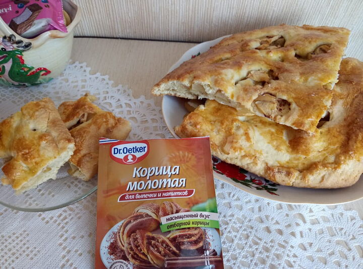 Пирог "Яблочко" с корицей фото