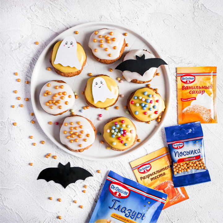 Лимонное печенье с глазурью фото