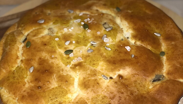 Заливной пирог с курицей и грибами 
