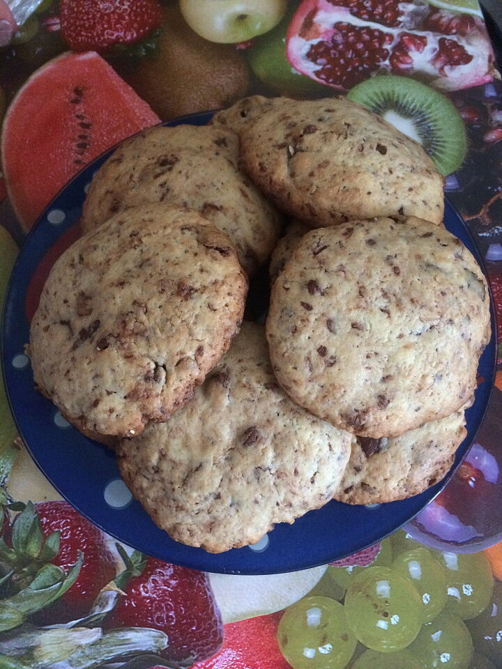 Песочное печенье с кусочками шоколада фото рецепта