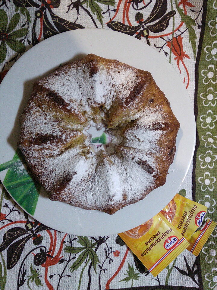 Манный кекс без яиц фото