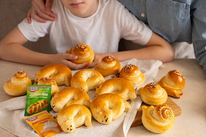 Сдобные булочки «Котики» фото