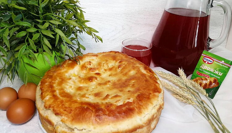 Закрытый пирог с капустой и яйцом
