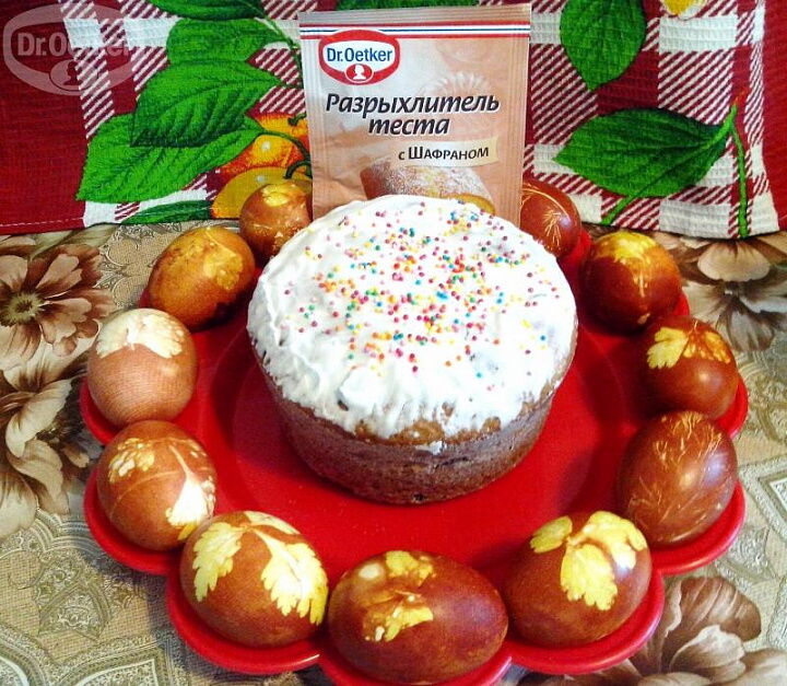 Кулич праздничный фото