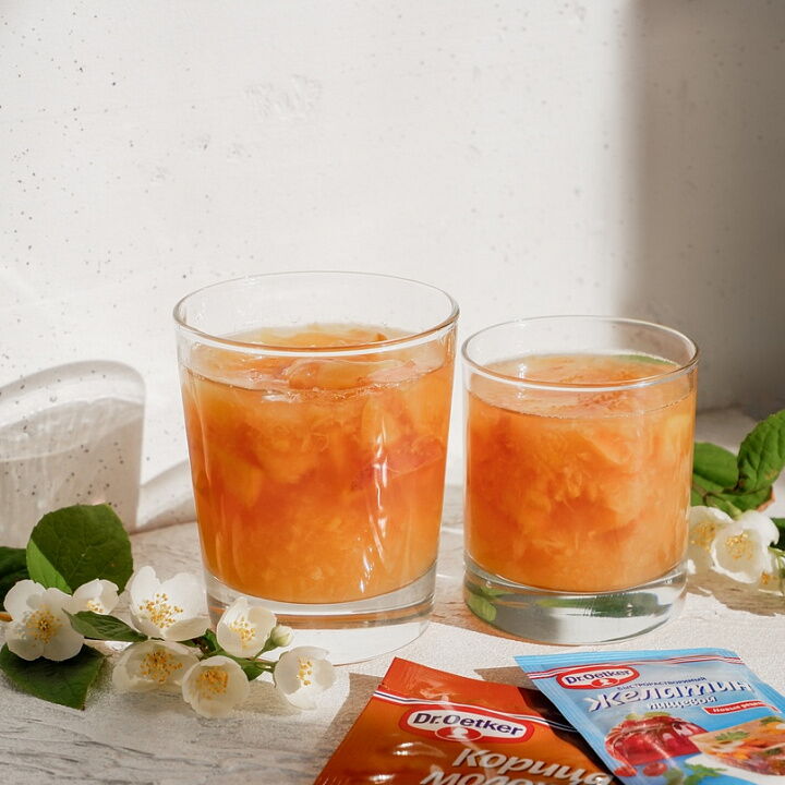 Персиковое желе фото рецепта