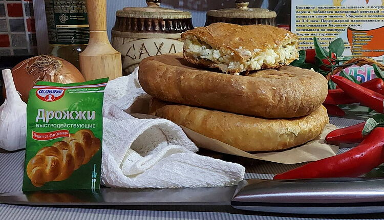 Осетинский пирог с картофелем и сыром