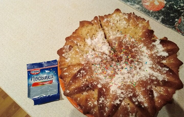 Кекс с изюмом в духовке фото