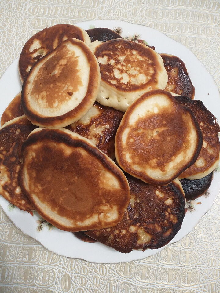Оладьи с яблоком фото