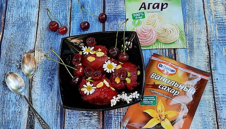 Фруктово-ягодное мороженое на Агаре