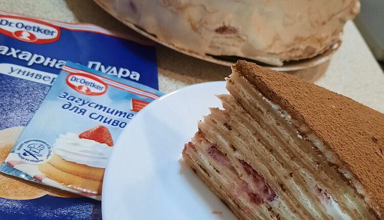 Блинный торт Тирамису