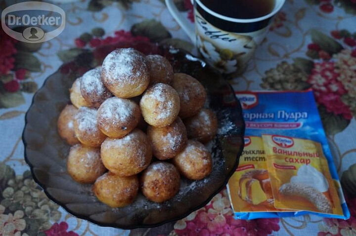 Творожные пончики фото рецепта