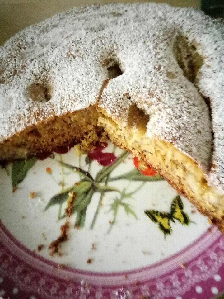 Банановый домашний кексик. фото