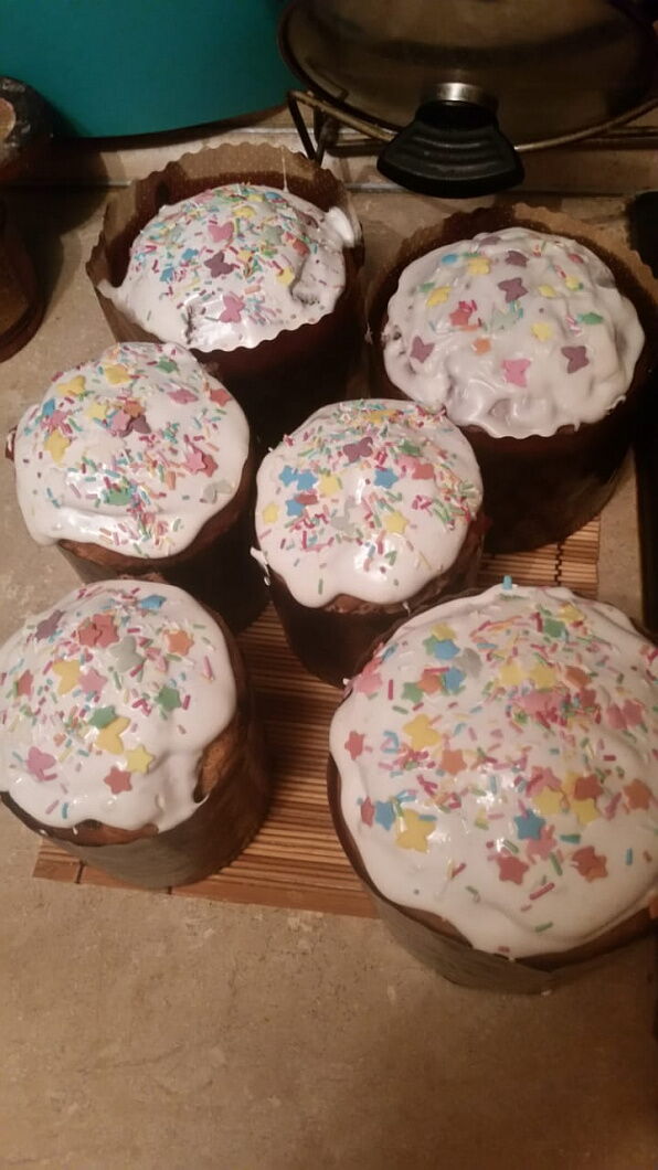 Творожный кулич фото