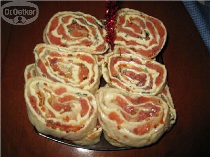 Лаваш с семгой фото