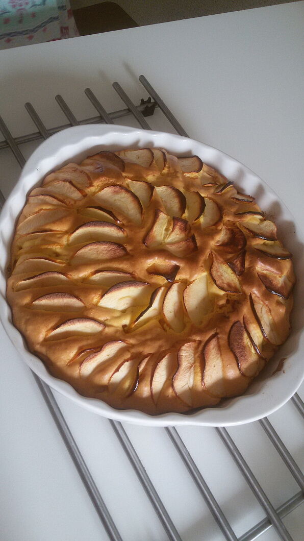 Шарлотка на яйцах фото рецепта