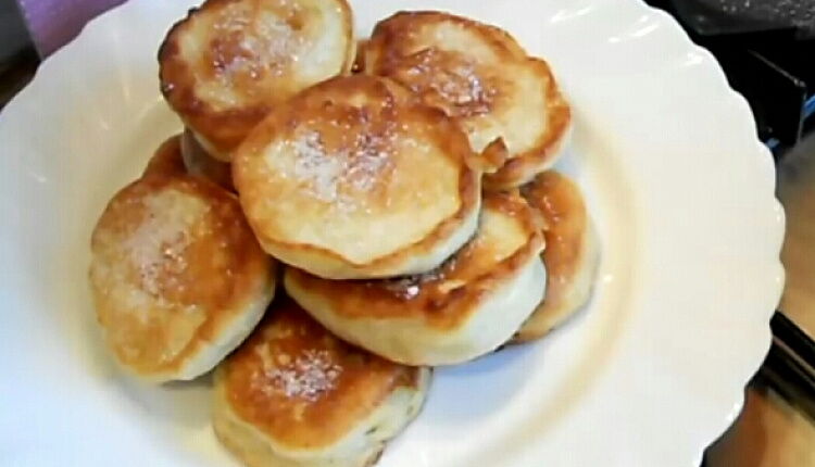 Пышные оладьи на дрожжах
