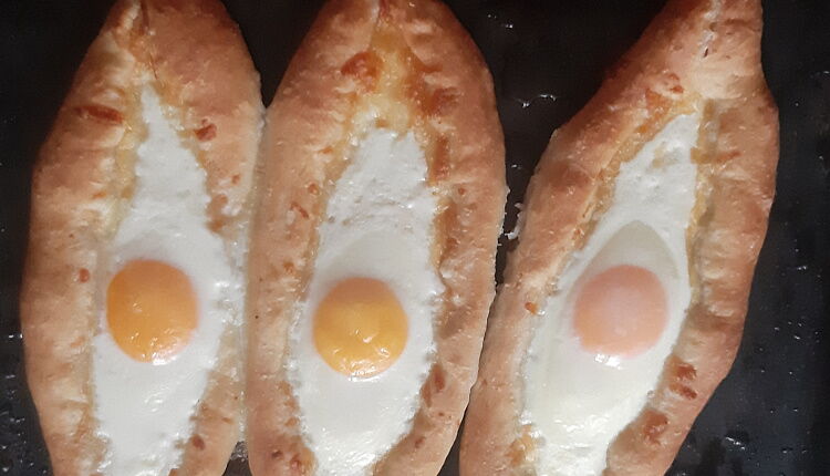 Хачапури по аджарски на бездрожжевом тесте