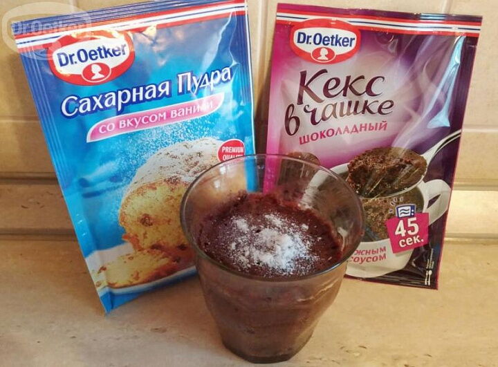 Шоко кекс с бананом и медом фото