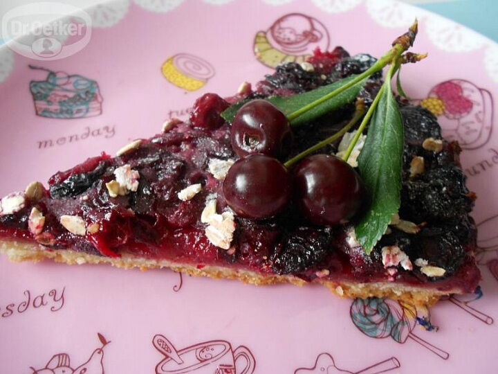 Кростата с вишней фото