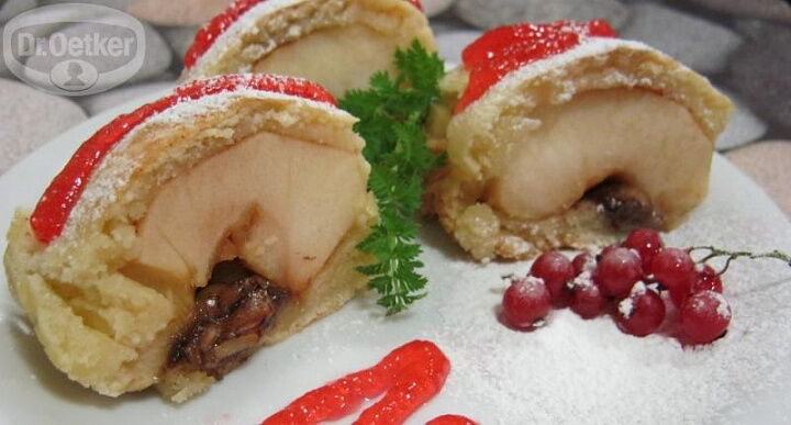 Творожный пирог с яблоками фото