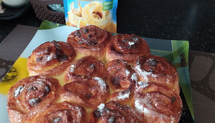 Булочки с корицей, ванилью и  маскарпоне