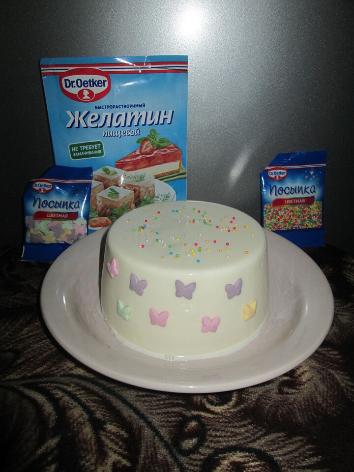 Сметанное желе фото