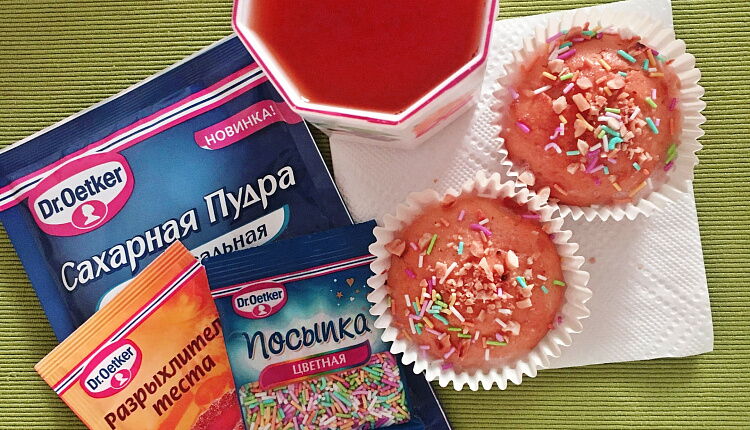 Морковные маффины с глазурью