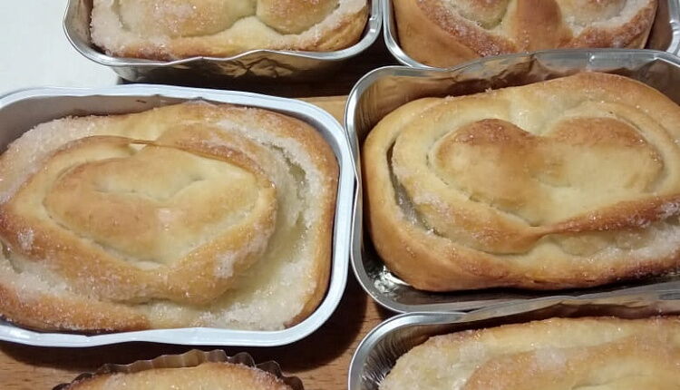 Плюшки с сахаром