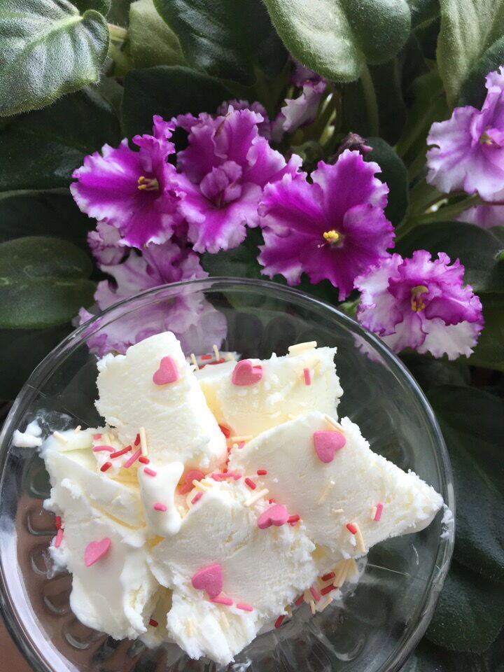 Ванильное домашнее мороженое фото рецепта