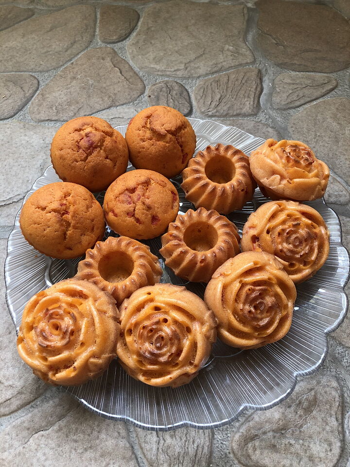 Арбузные кексы фото