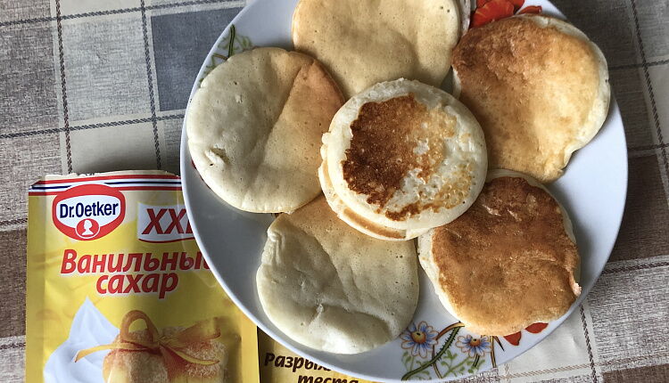 Оладьи на молоке всего за 5 минут!