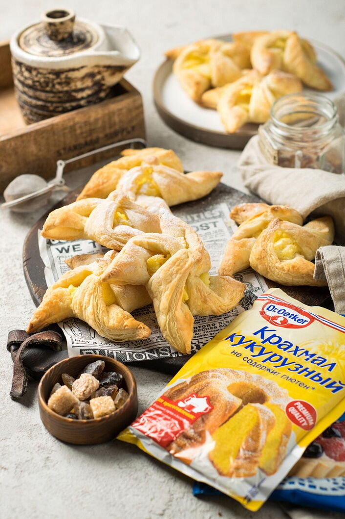 Слоеные пирожные с заварным кремом фото