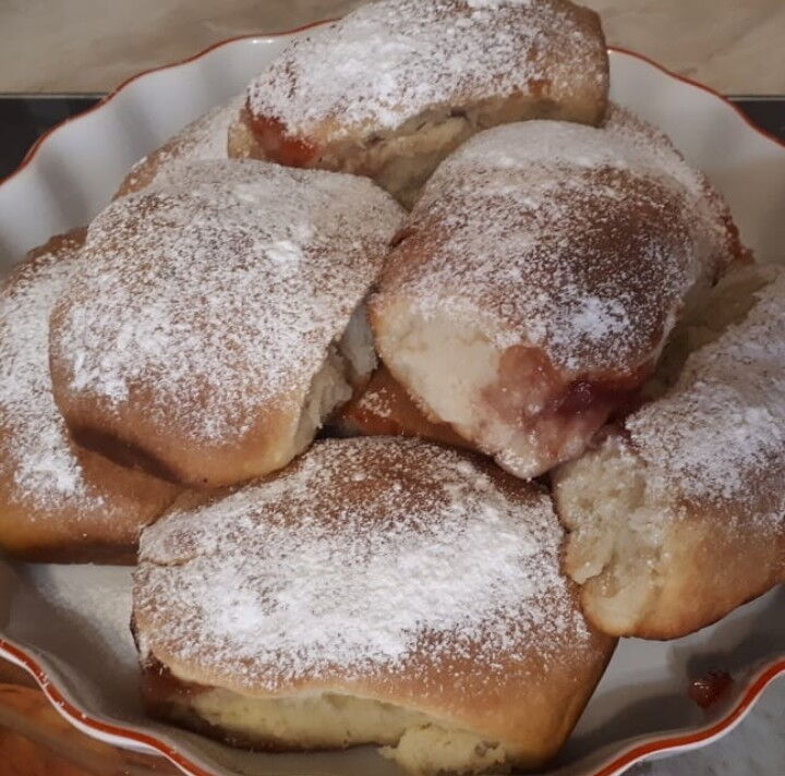 Пирожки с яблоком и клубникой фото рецепта