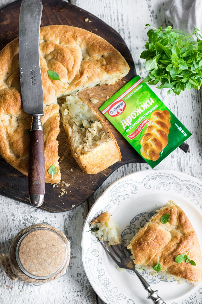 Пирог с картофелем фото