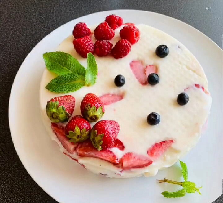 фото рецепта Десерт с ягодами Десерт с ягодами фото